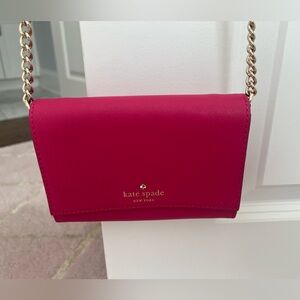 Kate Spade neon pink purse. Barely worn - Excellent condition.